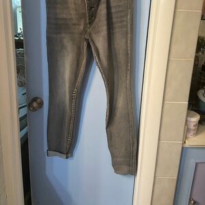 Kut from the Kloth Women's Gray Straight Leg Jeans